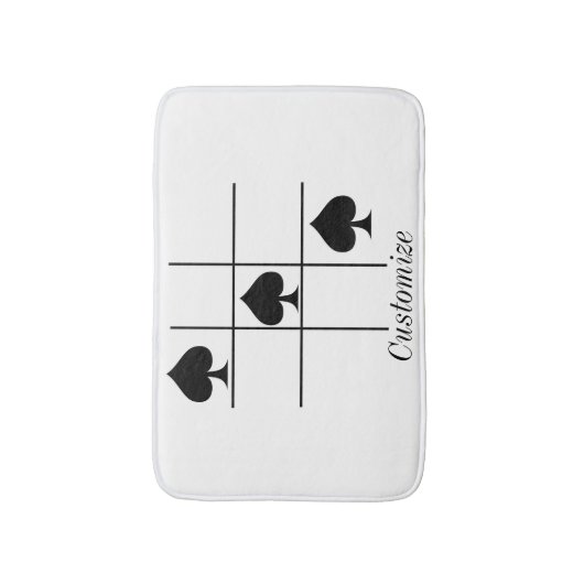 Tic Tac Toe Thunder_Cove Badematte (Vorderseite Vertikal)