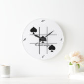 Tic Tac Toe Thunder_Cove Große Wanduhr (Zuhause)