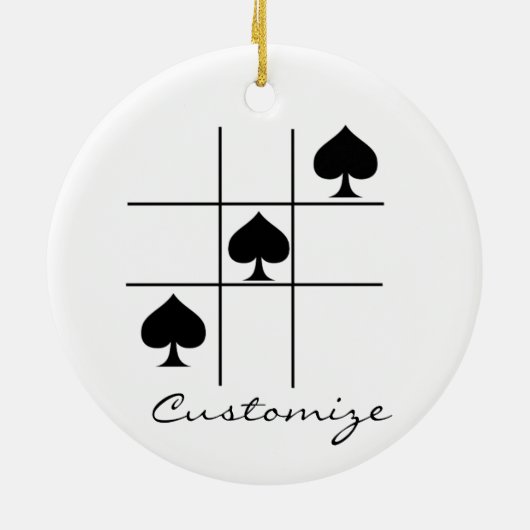 Tic Tac Toe Thunder_Cove Keramik Ornament (Hinten)