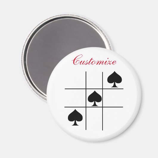 Tic Tac Toe Thunder_Cove Magnet (Vorderseite/Rückseite)