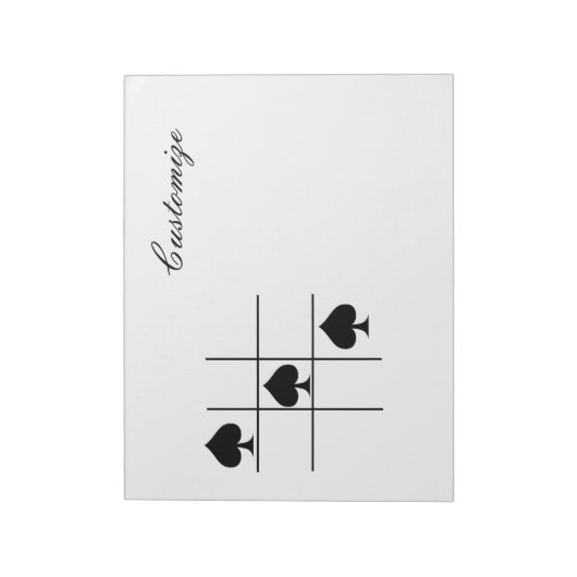 Tic Tac Toe Thunder_Cove Notizblock (Rotiert)