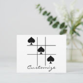 Tic Tac Toe Thunder_Cove Postkarte (Stehend Vorderseite)