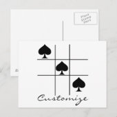 Tic Tac Toe Thunder_Cove Postkarte (Vorne/Hinten)