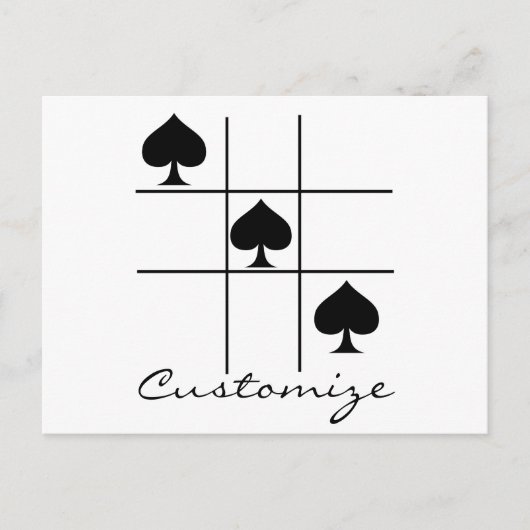 Tic Tac Toe Thunder_Cove Postkarte (Vorderseite)
