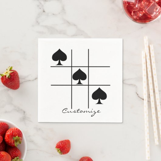 Tic Tac Toe Thunder_Cove Serviette (Beispiel)