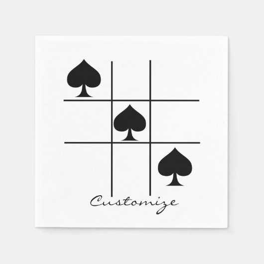 Tic Tac Toe Thunder_Cove Serviette (Vorderseite)