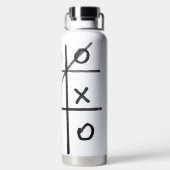 Tic Tac Toe Trinkflasche (Rückseite)