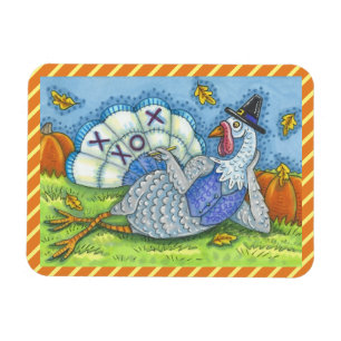 TIC TAC TOE TRUTHAHN, THANKSGIVING-VOGEL-MAGNET MAGNET