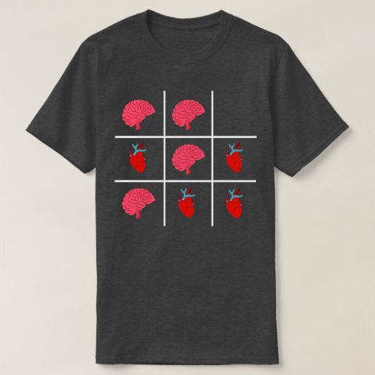 Tic tac toe Valentine T-Shirt (Design vorne)