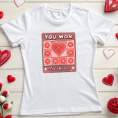 Tic-Tac-Toe Valentinstag T-Shirt