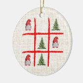 Tic Tac Toe Weihnachtsbäume – Cozy Linen Skandinav Keramik Ornament (Links)