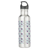 Tic Tack Toe Edelstahlflasche (Rückseite)