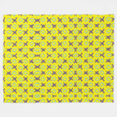 Tic Tack Toe Fleecedecke (Vorderseite (Horizontal))