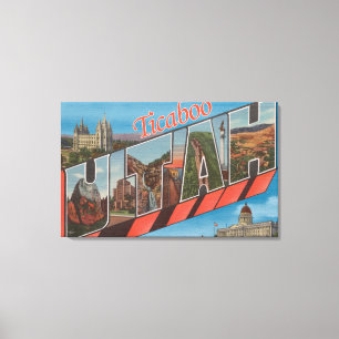 Ticaboo, UtahLarge Buchstabe ScenesTicaboo, UT Leinwanddruck