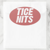 TICE NITS OVALER AUFKLEBER (Tasche)