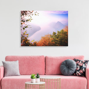 Ticino, Schweiz: Blick vom Monte Bre Leinwanddruck