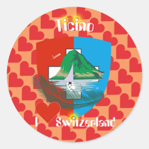Ticino Schweiz Suisse Svizzera Svizra Aufkleber