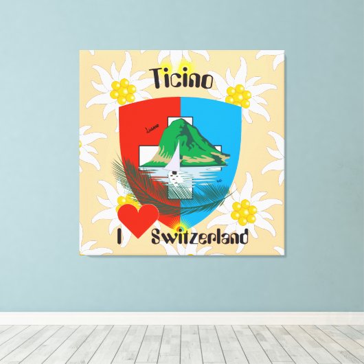 Ticino Schweiz Suisse Svizzera Svizra Leinwand (Insitu (Holzboden))