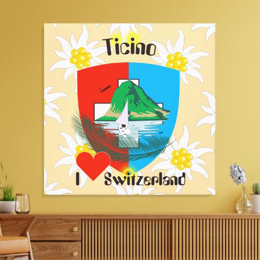 Ticino Schweiz Suisse Svizzera Svizra Leinwand (Insitu (Wohnzimmer))