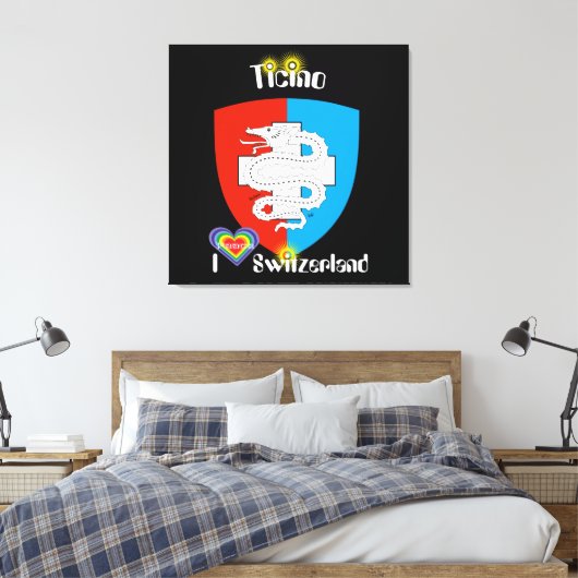Ticino Schweiz Suisse Svizzera Svizra Leinwand (Insitu (Schlafzimmer))