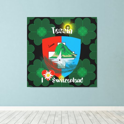 Ticino Schweiz Suisse Svizzera Svizra Leinwand (Insitu (Holzboden))