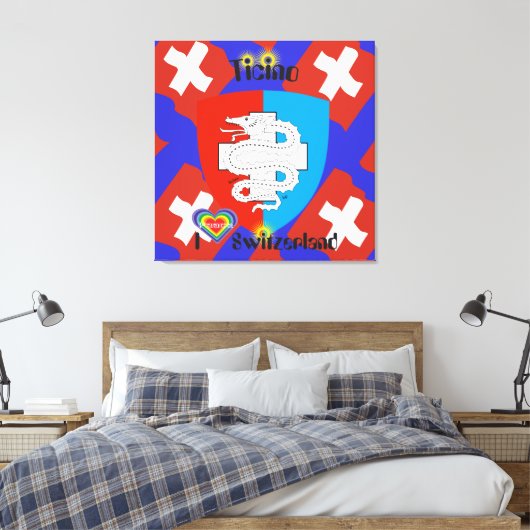 Ticino Schweiz Suisse Svizzera Svizra Leinwand (Insitu (Schlafzimmer))