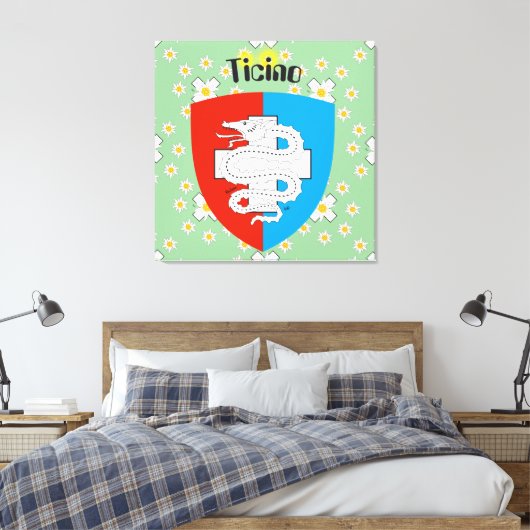 Ticino Schweiz Suisse Svizzera Svizra Leinwand (Insitu (Schlafzimmer))