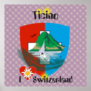 Ticino Schweiz Suisse Svizzera Svizra Poster