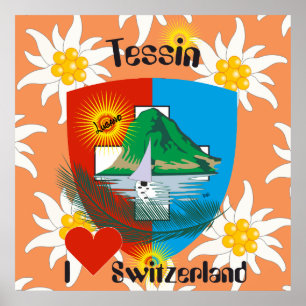 Ticino Schweiz Suisse Svizzera Svizra Poster