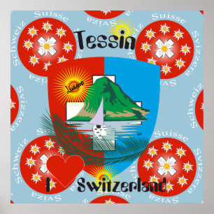 Ticino Schweiz Suisse Svizzera Svizra Poster