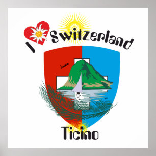 Ticino Schweiz Suisse Svizzera Svizra Poster