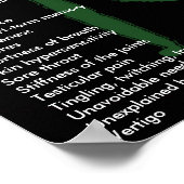 Tick Borne Infektionen Symptome Lernposter Poster (Ecke)