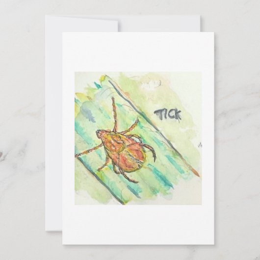 Tick Greeting Card Einladung (Vorderseite)