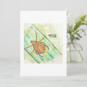 Tick Greeting Card Einladung (Stehend Vorderseite)