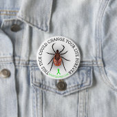 Tick Lyme Disease Awareness Button (Beispiel)