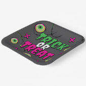 Tick oder Leckerei! Beängstigend Niedliche Funky S Pappteller (Gewinkelt)