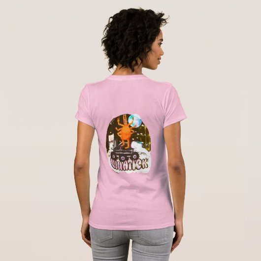 Tick on Moon Rover: Funny Lunar IllustratioT-Shirt T-Shirt (Schwarz voll)