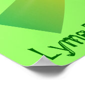 Tick Spreading Lyme rund um das Wort Poster (Ecke)