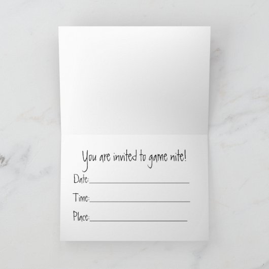 Tick Tack Toe! Einladung (Innenseite)