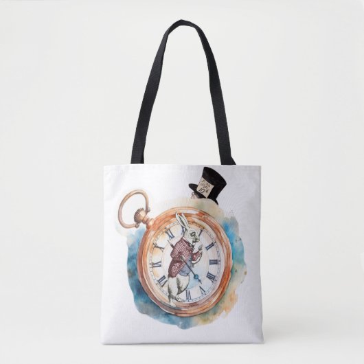 Tick-Tock Alice im Wunderland Tasche (Vorderseite)