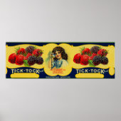 Tick Tock Berry Label Poster (Vorne)