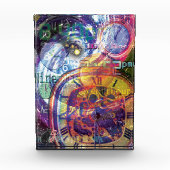 Tick Tock Farbillustration Acrylblock Fotoblock (Vorderseite)