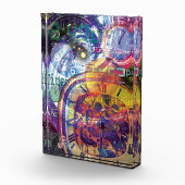 Tick Tock Farbillustration Acrylblock Fotoblock (Rechts)