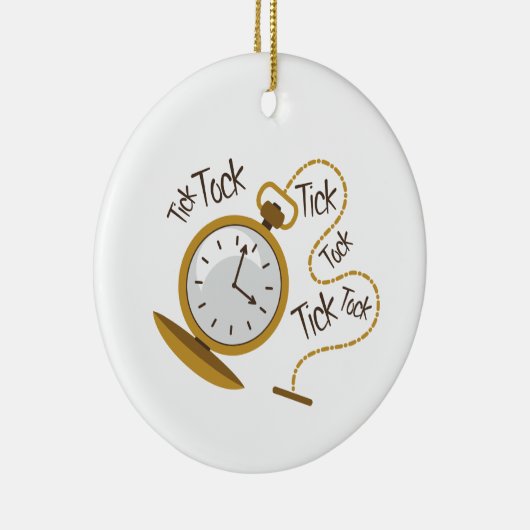 Tick Tock Keramik Ornament (Rechts)