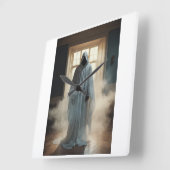 "Tick-Tock Tells Time Tales" Quadratische Wanduhr (Winkel)