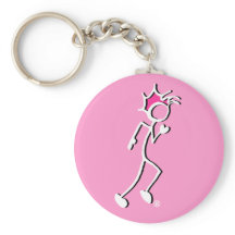 Tick-with-Sport-Runner Stickman Rosa-Töne