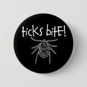 Ticken-Biss! Button (Vorderseite)