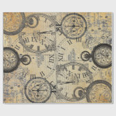 Ticken Tock 60lb Decoupage Plakat Geschenkpapier (Flach)