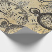 Ticken Tock 60lb Decoupage Plakat Geschenkpapier (Ecke)