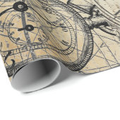 Ticken Tock 60lb Decoupage Plakat Geschenkpapier (Rolleneckpunkt)